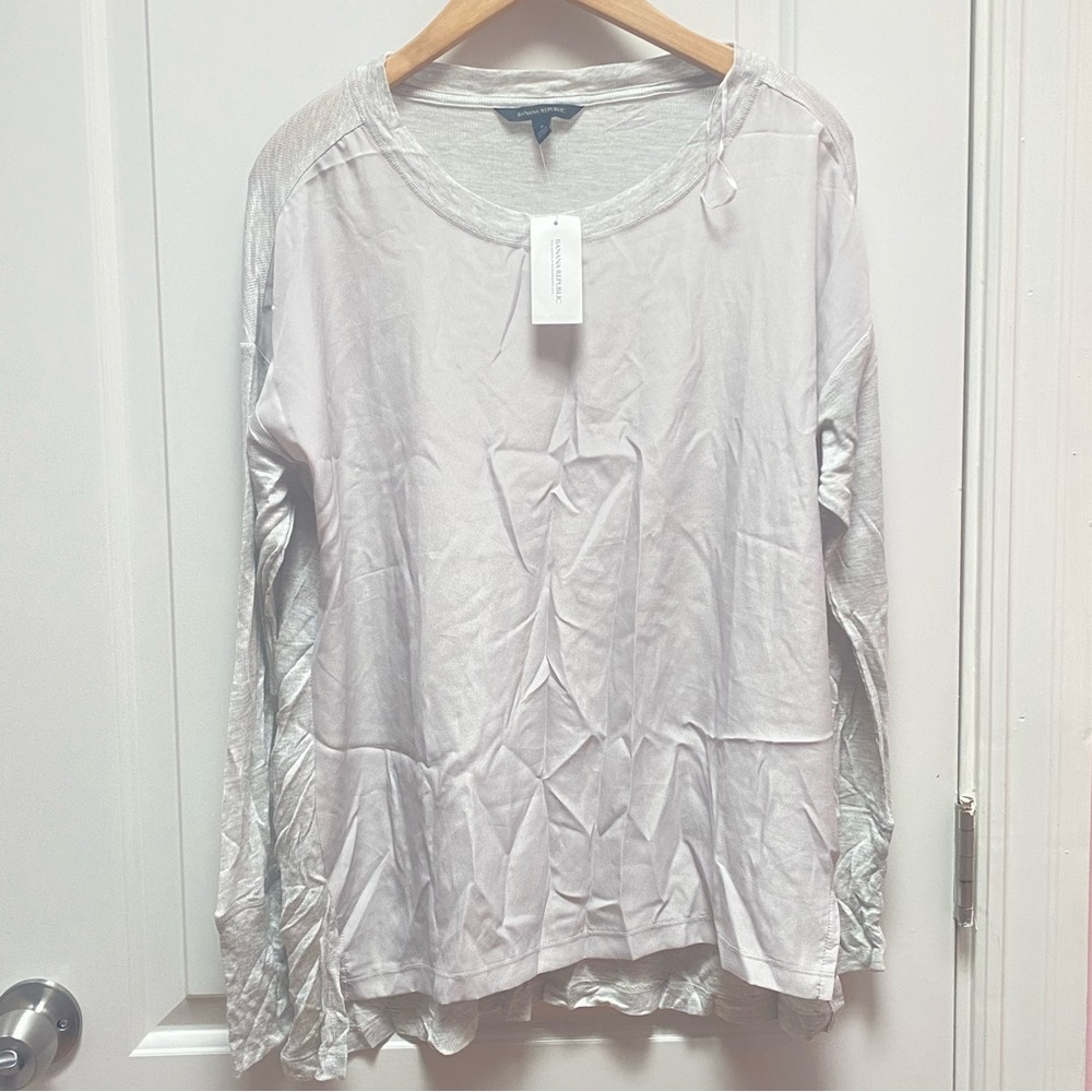 banana republic | gray long sleeve